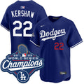 Clayton Kershaw Los Angeles Dodgers Alternate Royal Limited 2025 World Series Champions Jersey - Royal