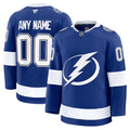 Custom Tampa Bay Lightning Home Premium Jersey - Blue