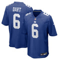 Jaxson Dart New York Giants Jersey - Royal Blue